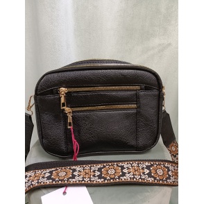 crossbody mustrilise rihmaga eest
