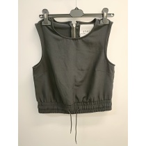 STAY must crop-top lukuga ja paelaga – suurus XS
