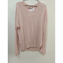 Rich & Royal hele roosa kootud pullover – suurus L