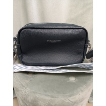 Sinine üleõlakott mustrilise rihmaga – 22×14 cm